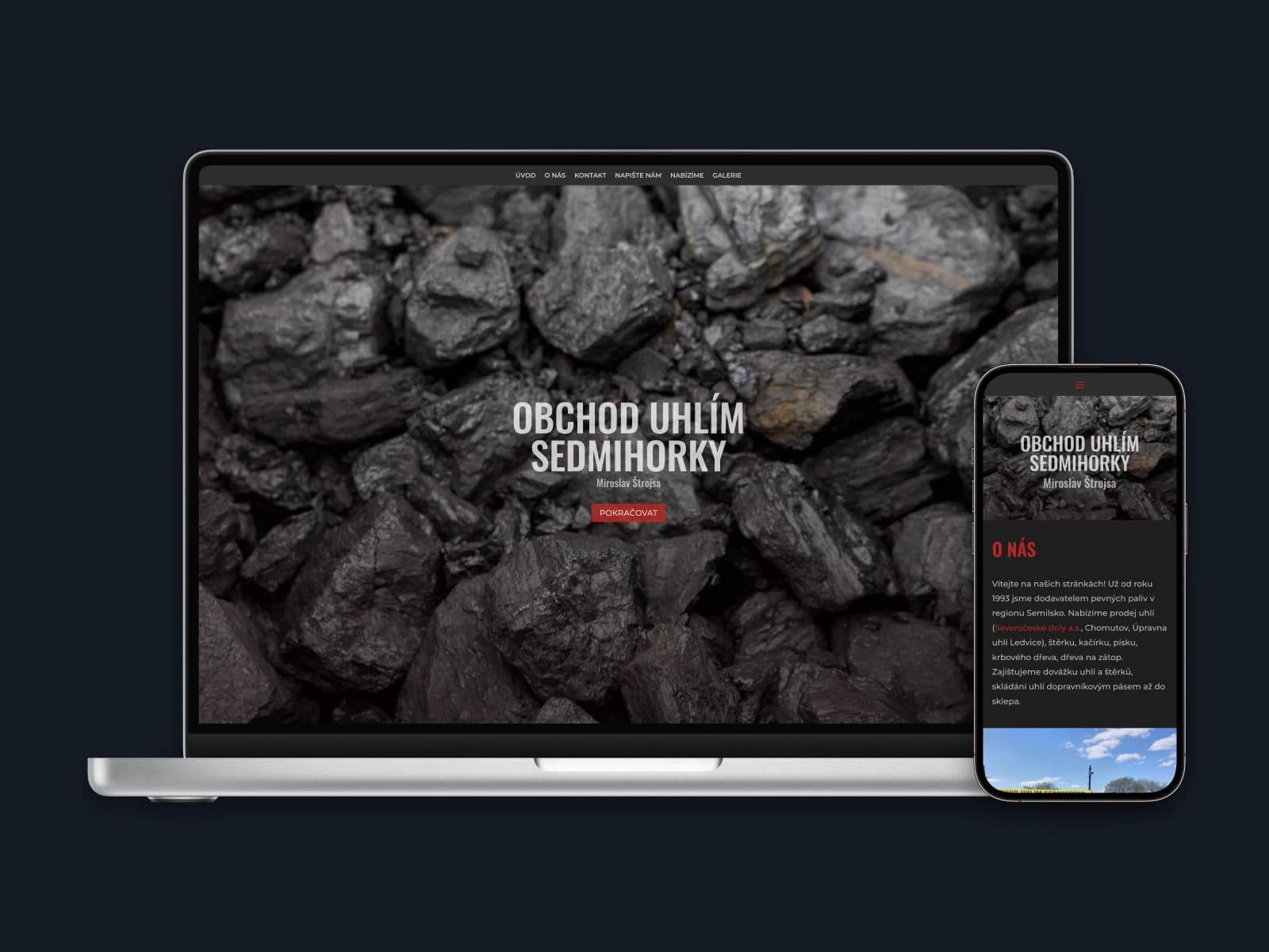 Obchod uhlím Sedmihorky